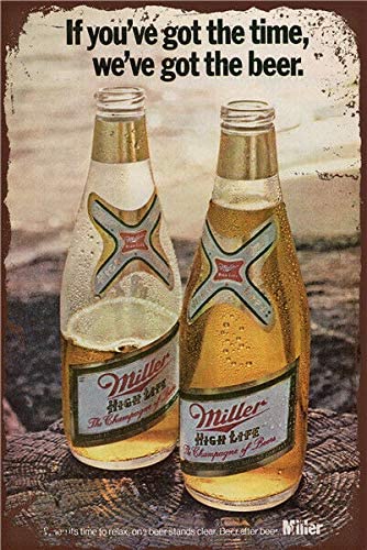 Oulili Metal Sign - Beer Tin Sign Retro Plaque Poster 8X12 Inch Wall Decor